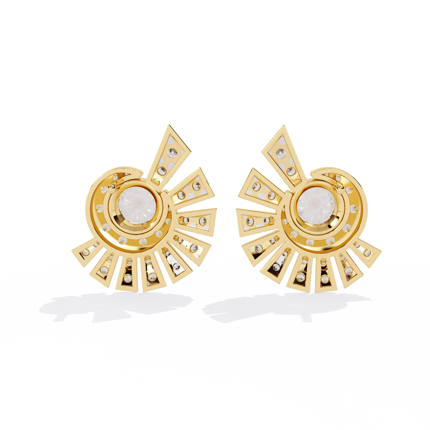 Oyester Round Earrings