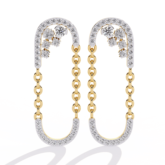 Circuit Designer Diamond Earrings