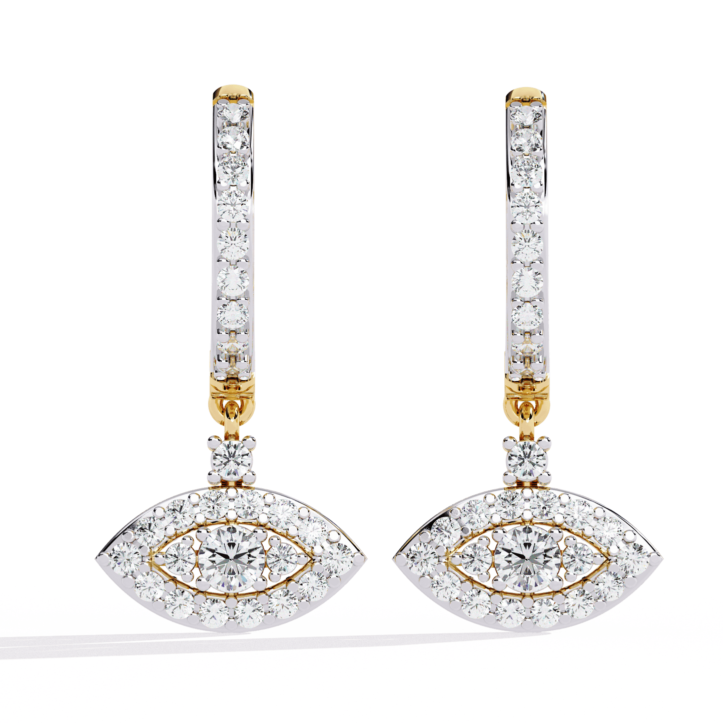 Trending Eye Shaped Dangler Earrings