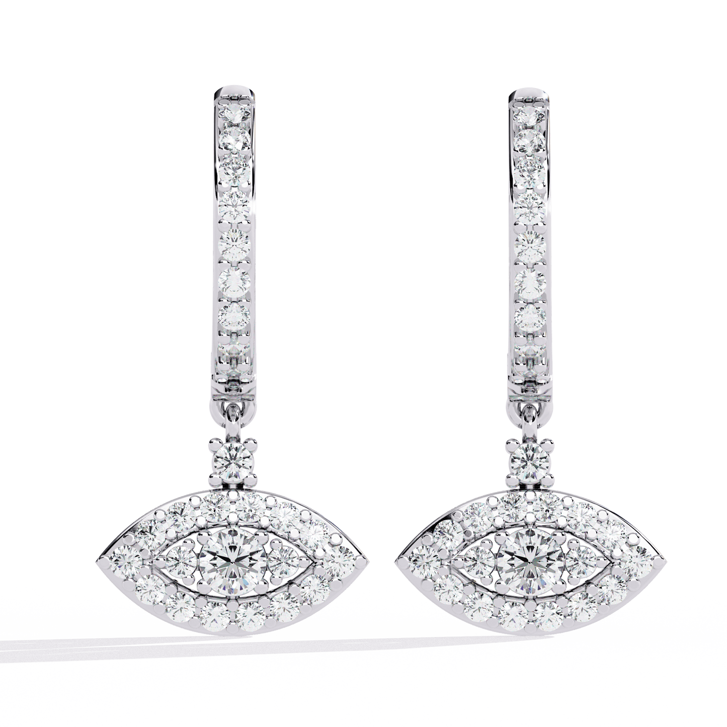 Trending Eye Shaped Dangler Earrings