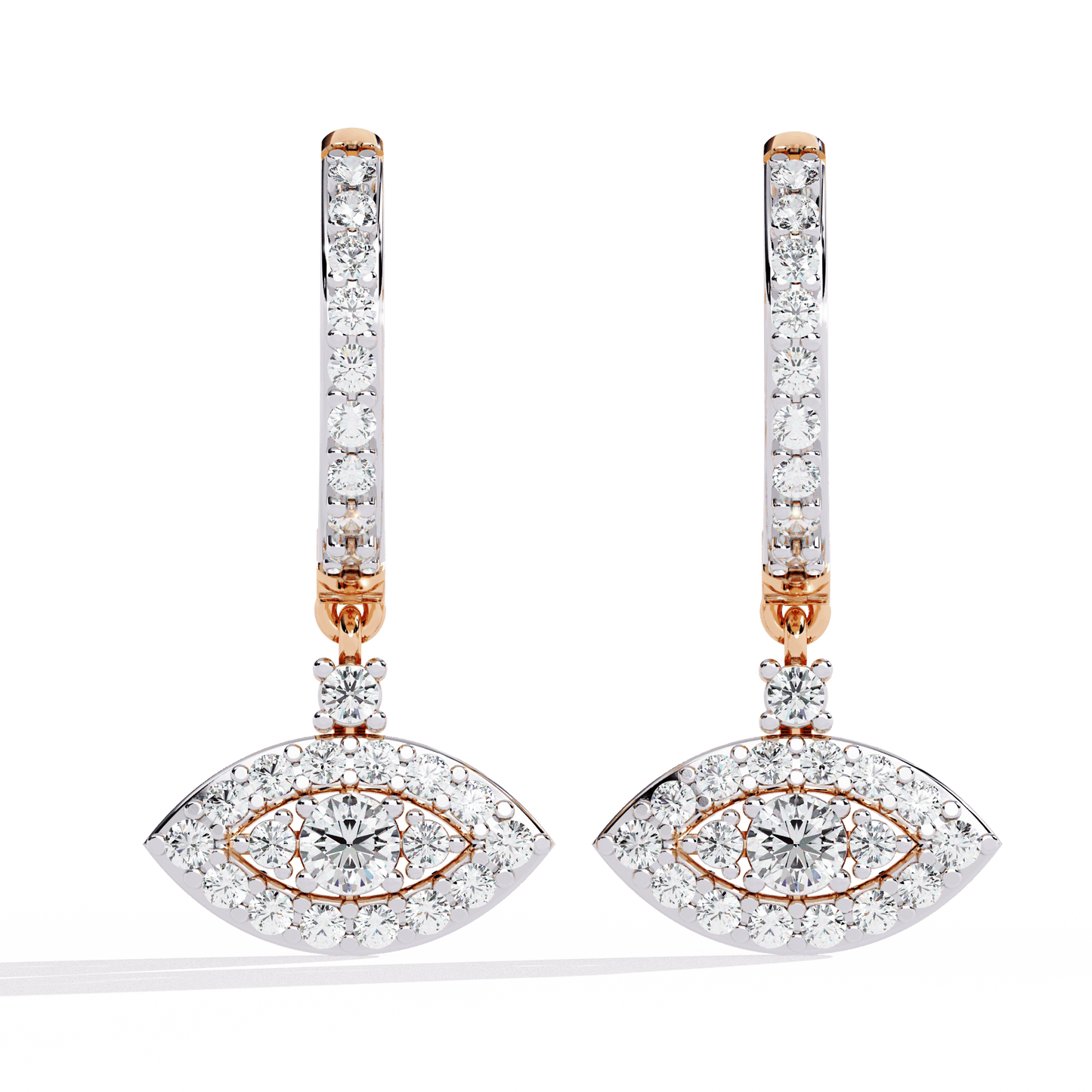 Trending Eye Shaped Dangler Earrings