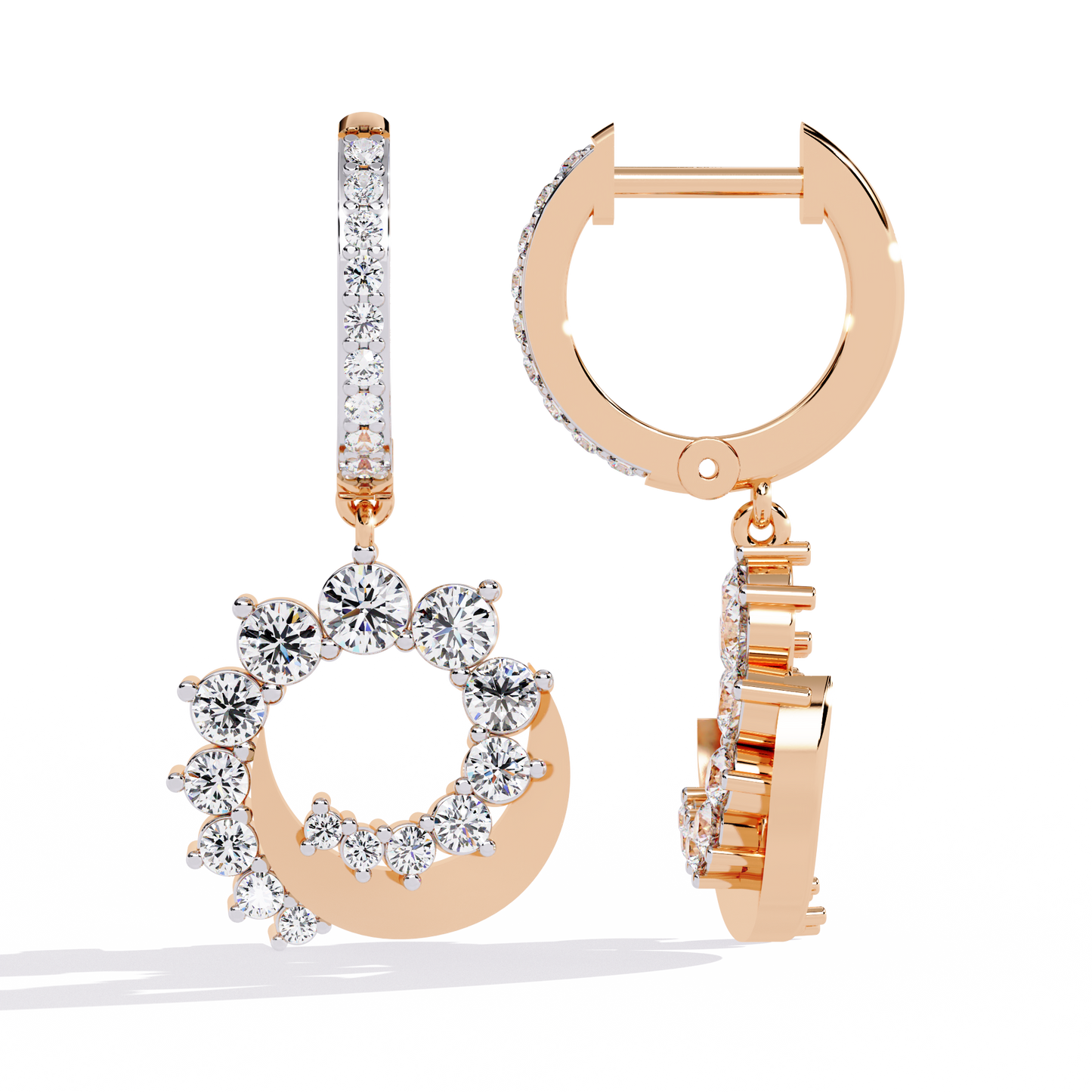 Crescent Moon Dangler Earrings