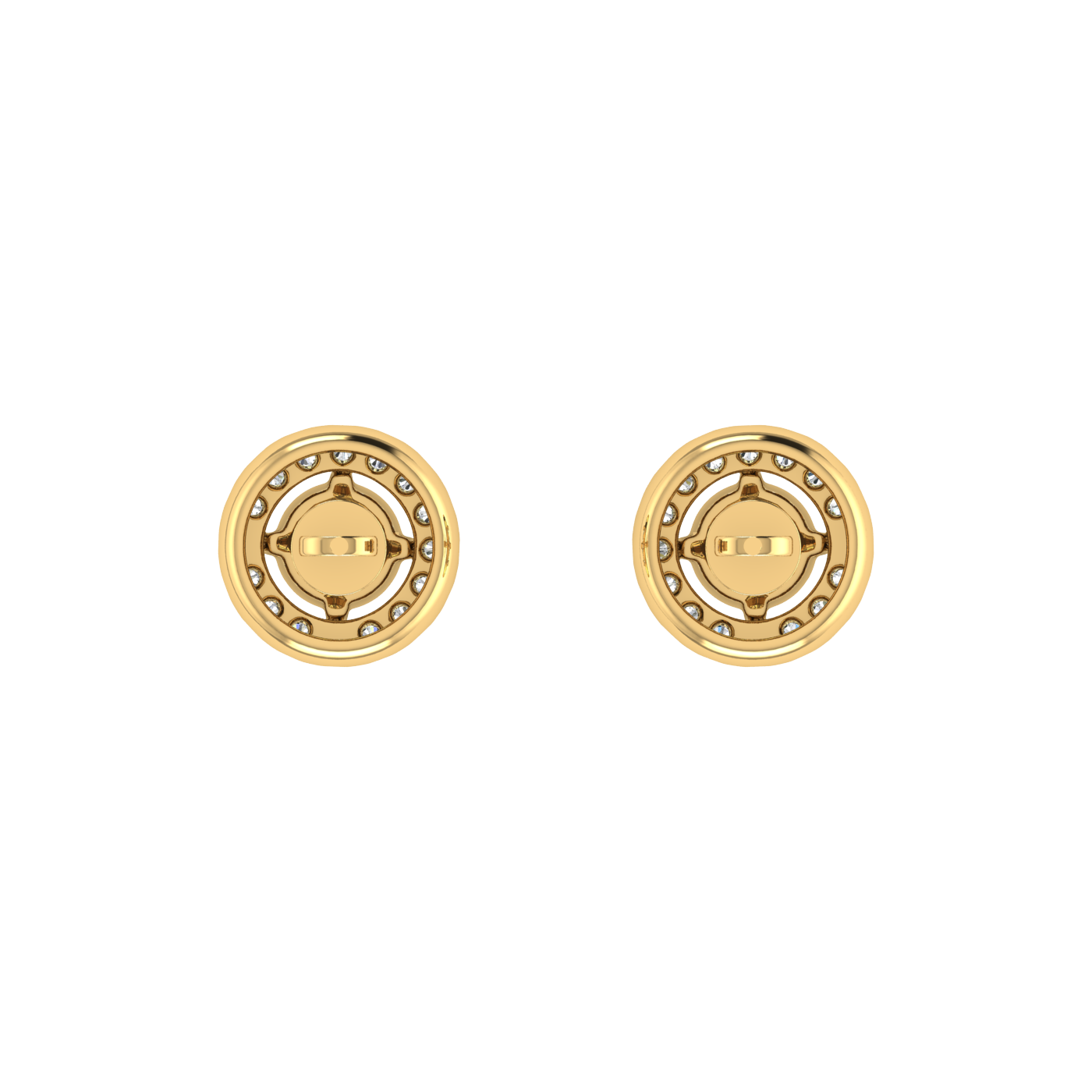 Light Weight Daily Wear Diamond Halo Pendant Set
