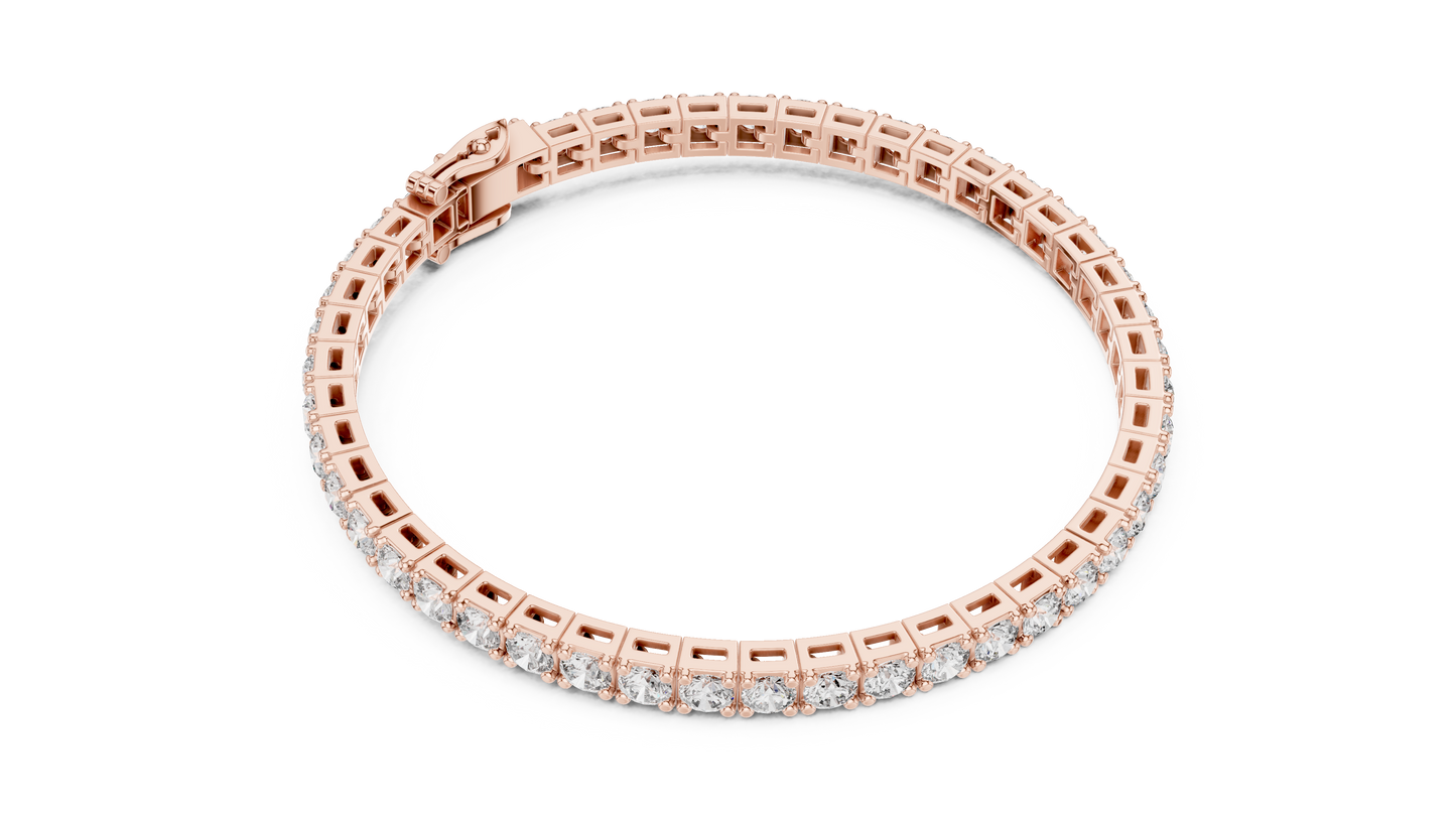 11 Pointer Classic Round Diamond Tennis Bracelet
