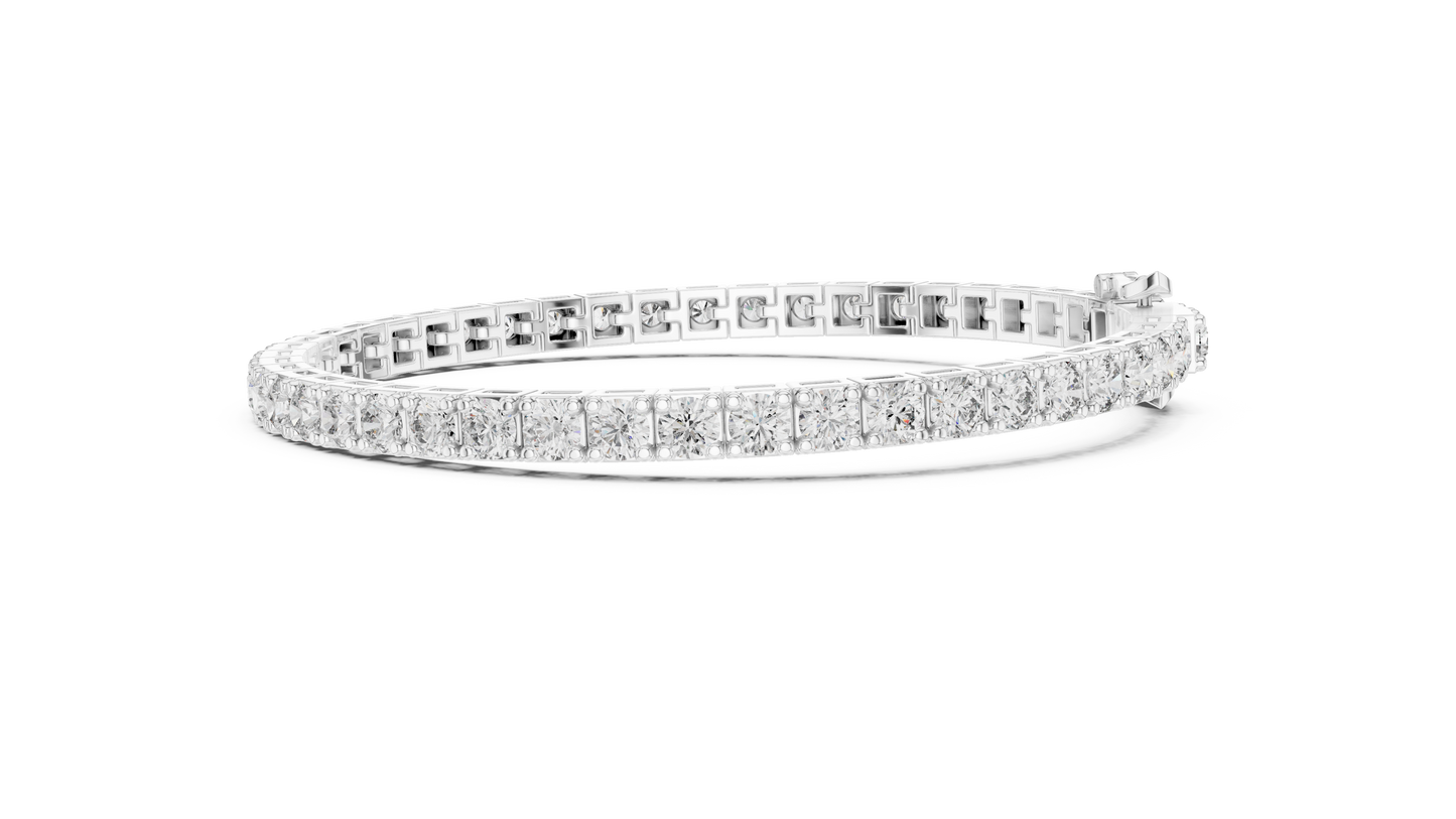 11 Pointer Classic Round Diamond Tennis Bracelet
