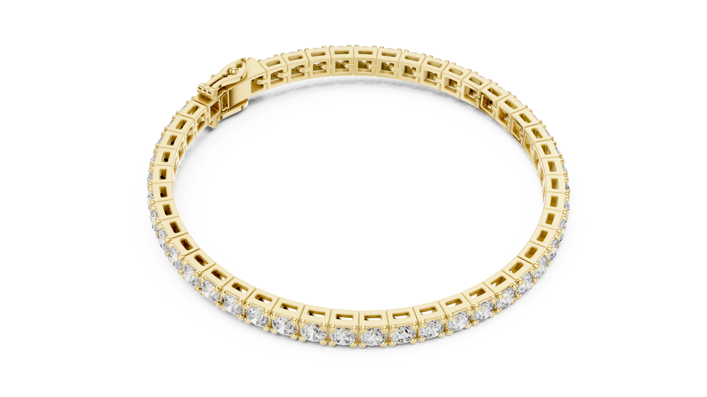 11 Pointer Classic Round Diamond Tennis Bracelet
