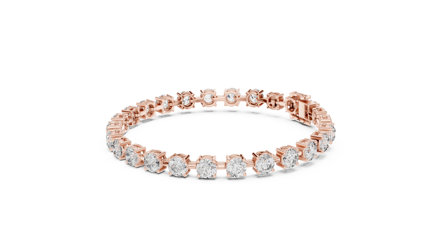 Heirloom Legacy 50 Pointers Round Cut Solitaire Bangle