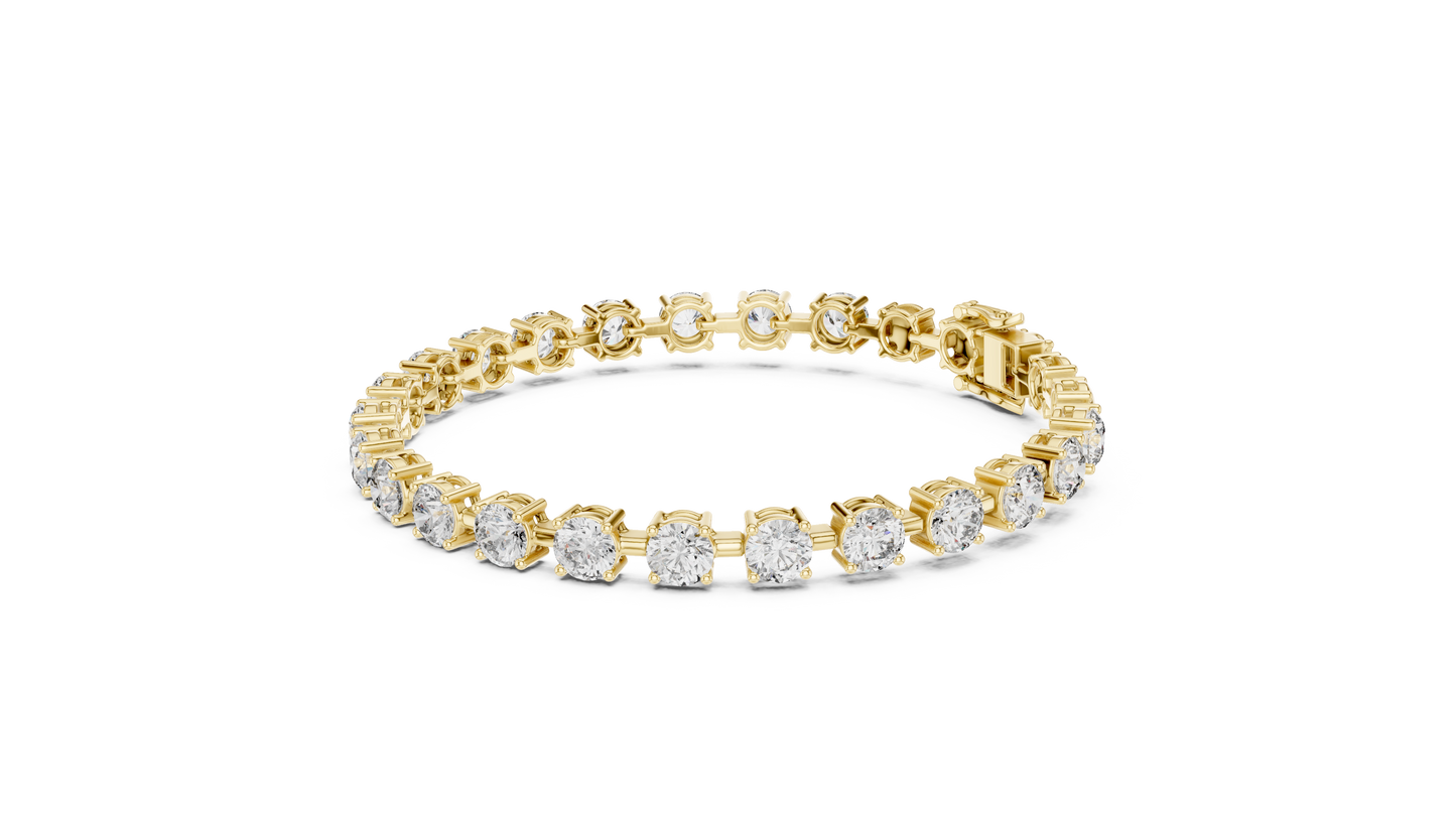 Heirloom Legacy 50 Pointers Round Cut Solitaire Bangle