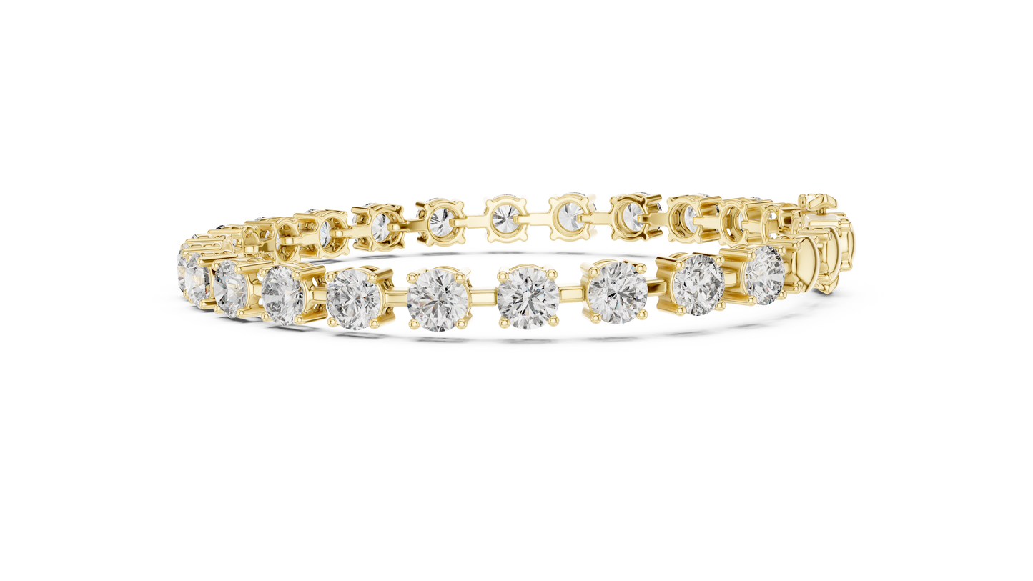 Heirloom Legacy 50 Pointers Round Cut Solitaire Bangle