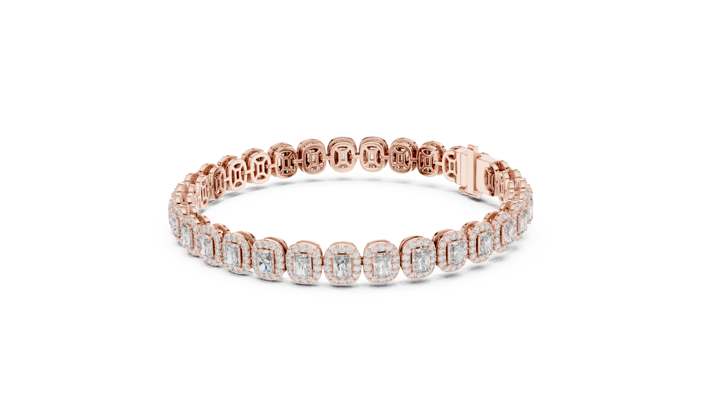 Stunning 15 Pointer Radiant Cut Tennis Bracelet