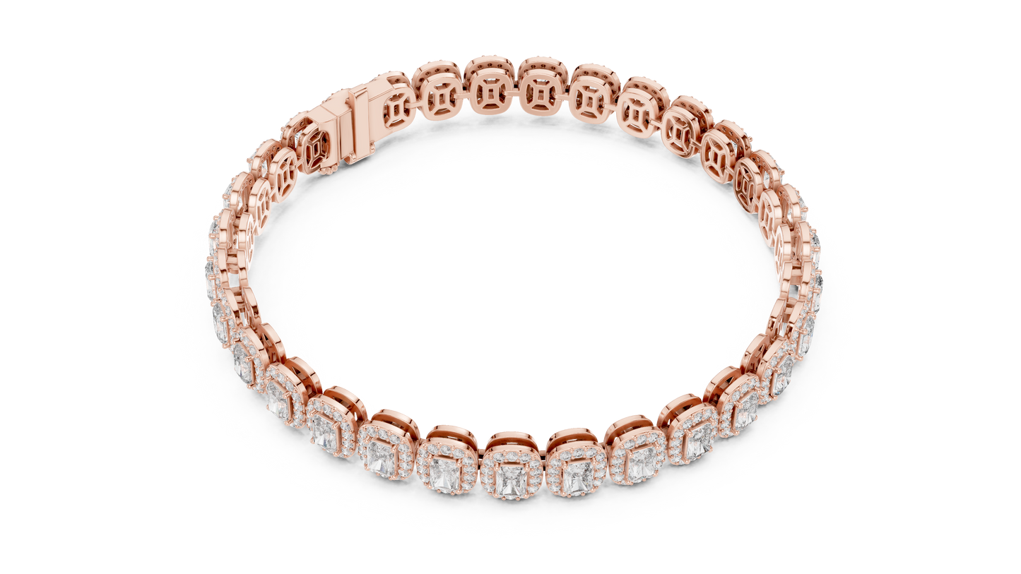 Stunning 15 Pointer Radiant Cut Tennis Bracelet