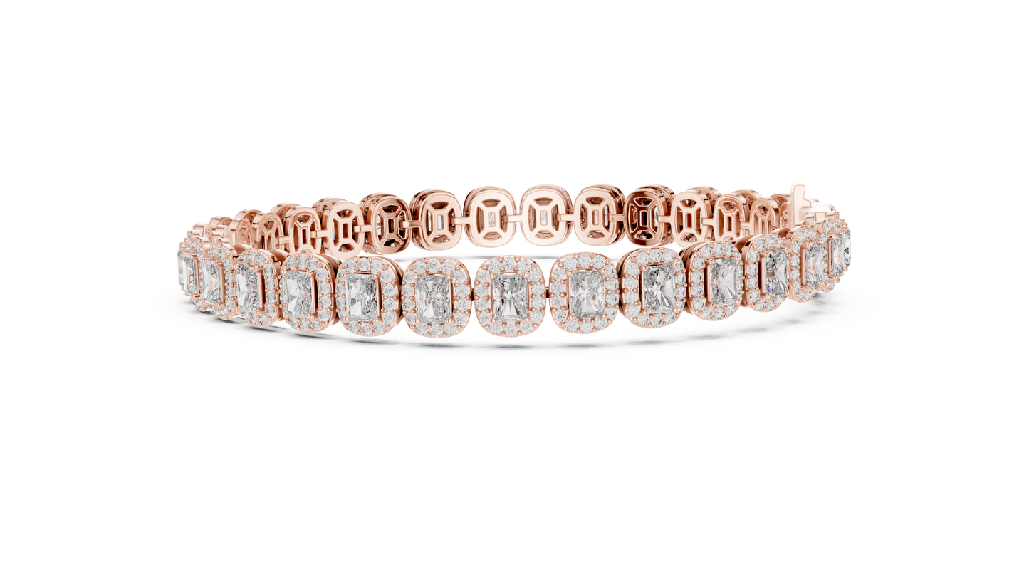 Stunning 15 Pointer Radiant Cut Tennis Bracelet