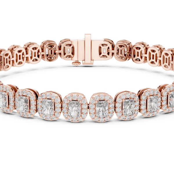Stunning 15 Pointer Radiant Cut Tennis Bracelet