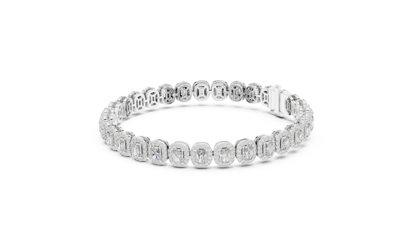 Stunning 15 Pointer Radiant Cut Tennis Bracelet