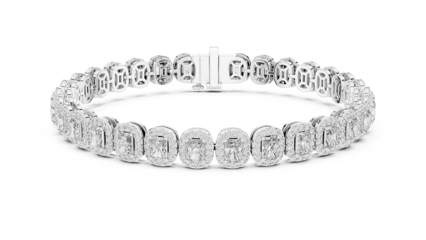 Stunning 15 Pointer Radiant Cut Tennis Bracelet