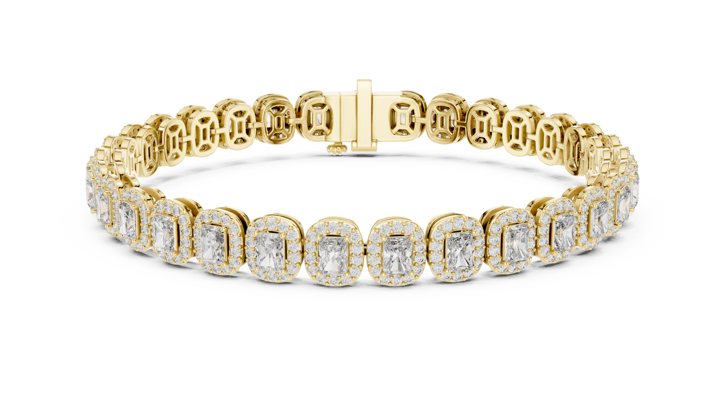 Stunning 15 Pointer Radiant Cut Tennis Bracelet