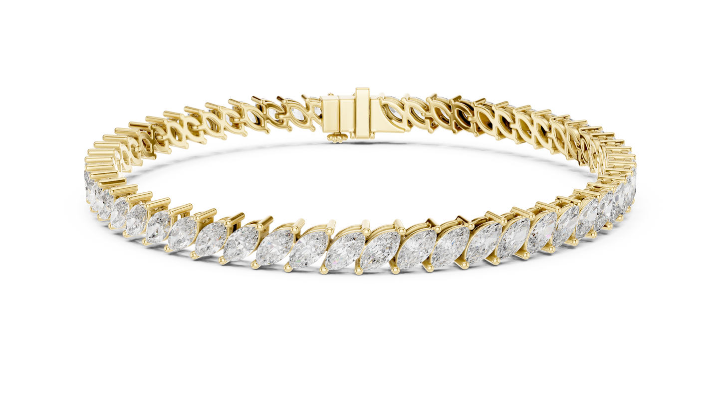 15 Pointer Fancy Diamonds Remix Tennis Bracelet