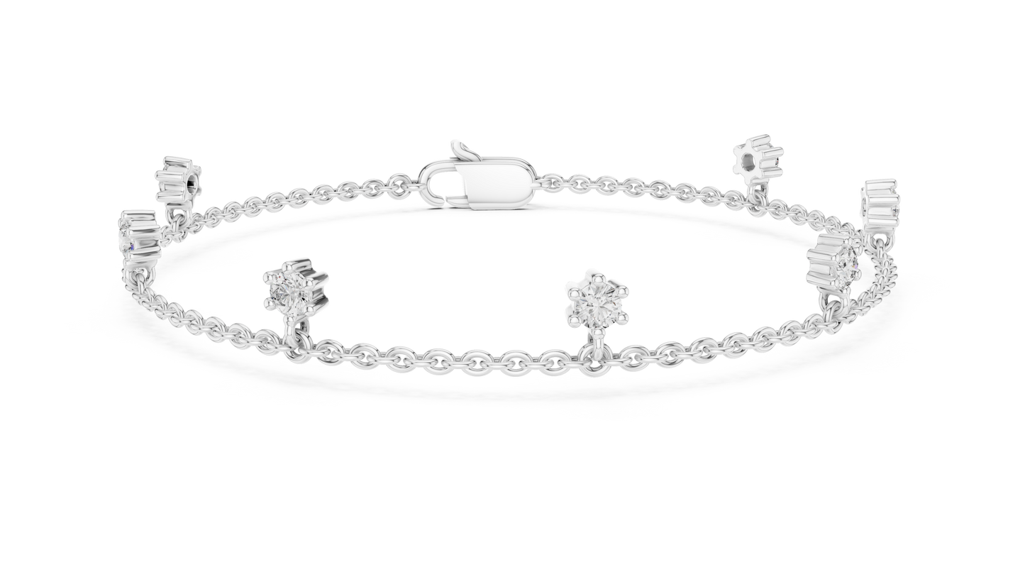 Starry Charms Diamond Bracelet