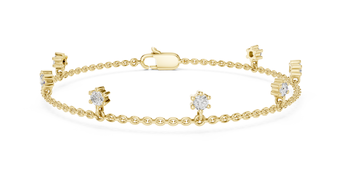 Starry Charms Diamond Bracelet