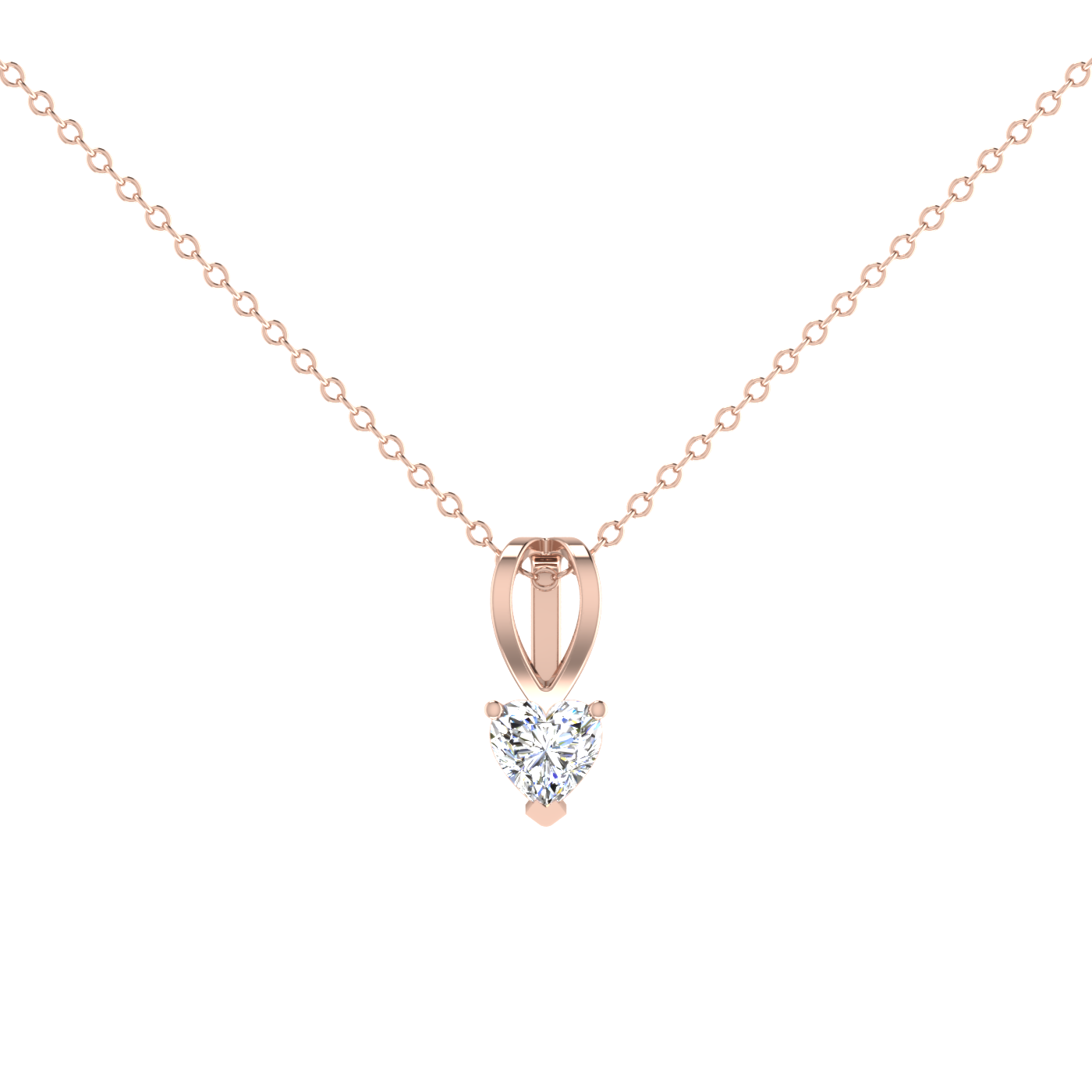 Heart 0.5 Carat Solitaire Pendant