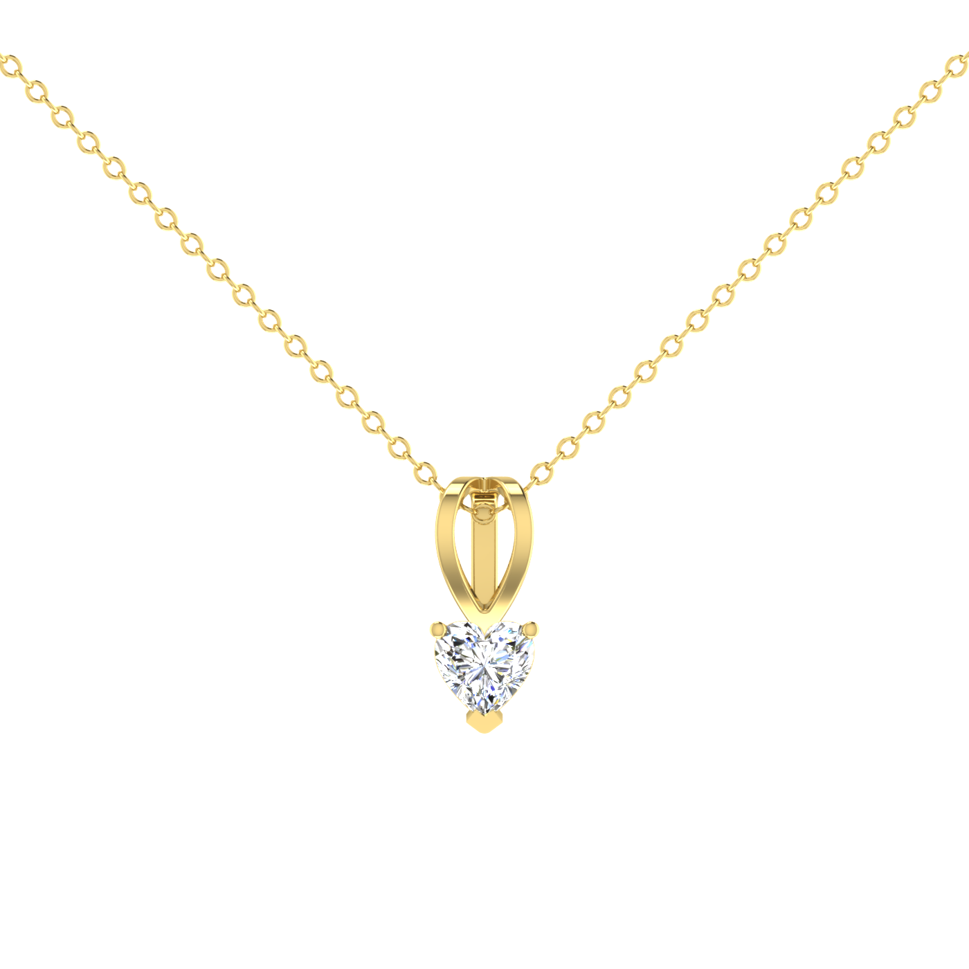 Heart 0.5 Carat Solitaire Pendant