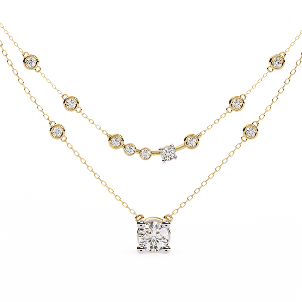 Fashionista Layered Diamond Necklace