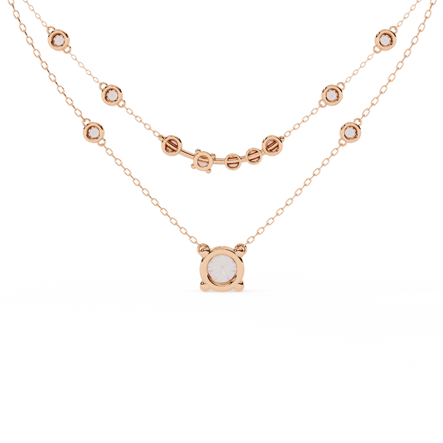 Fashionista Layered Diamond Necklace