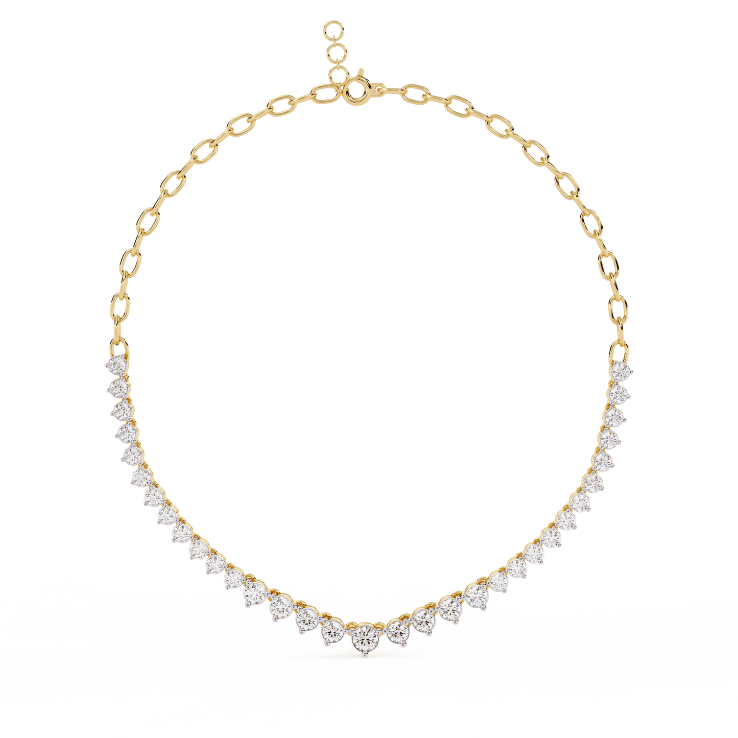 Classic Tennis Diamond Necklace