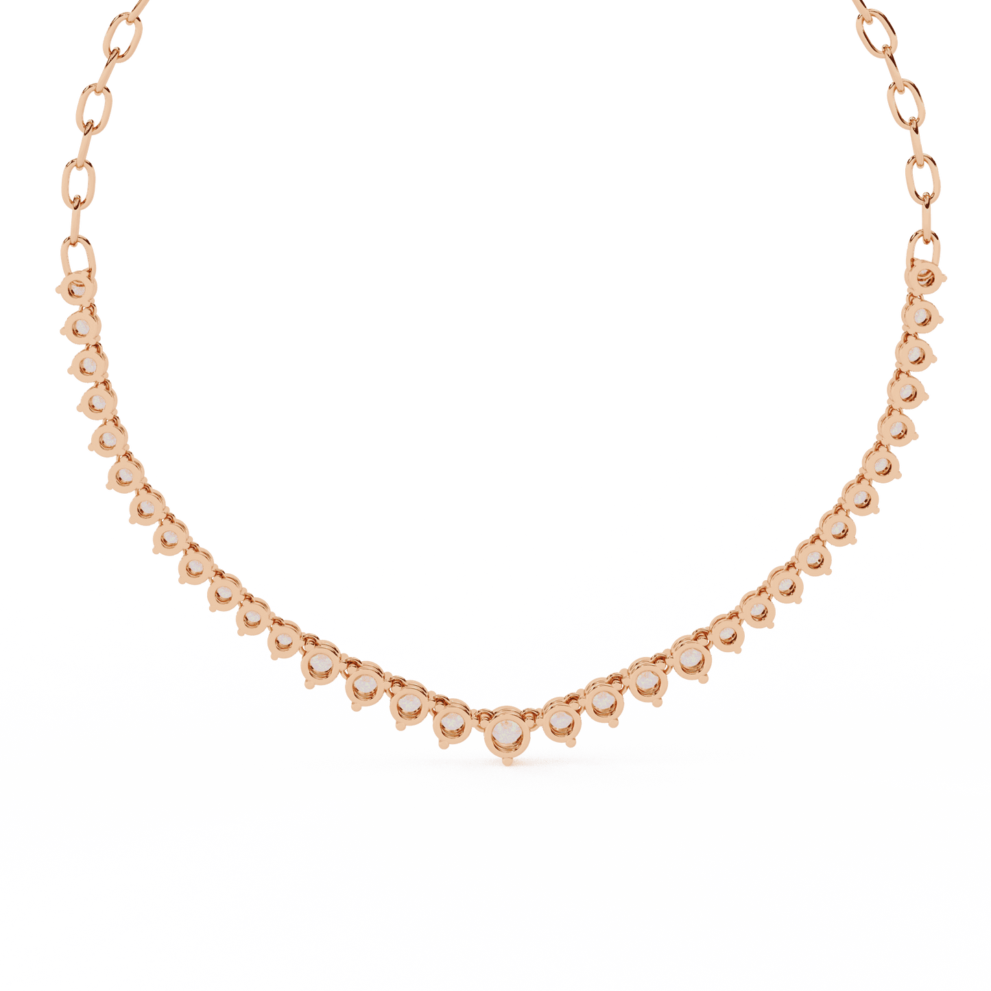 Classic Tennis Diamond Necklace