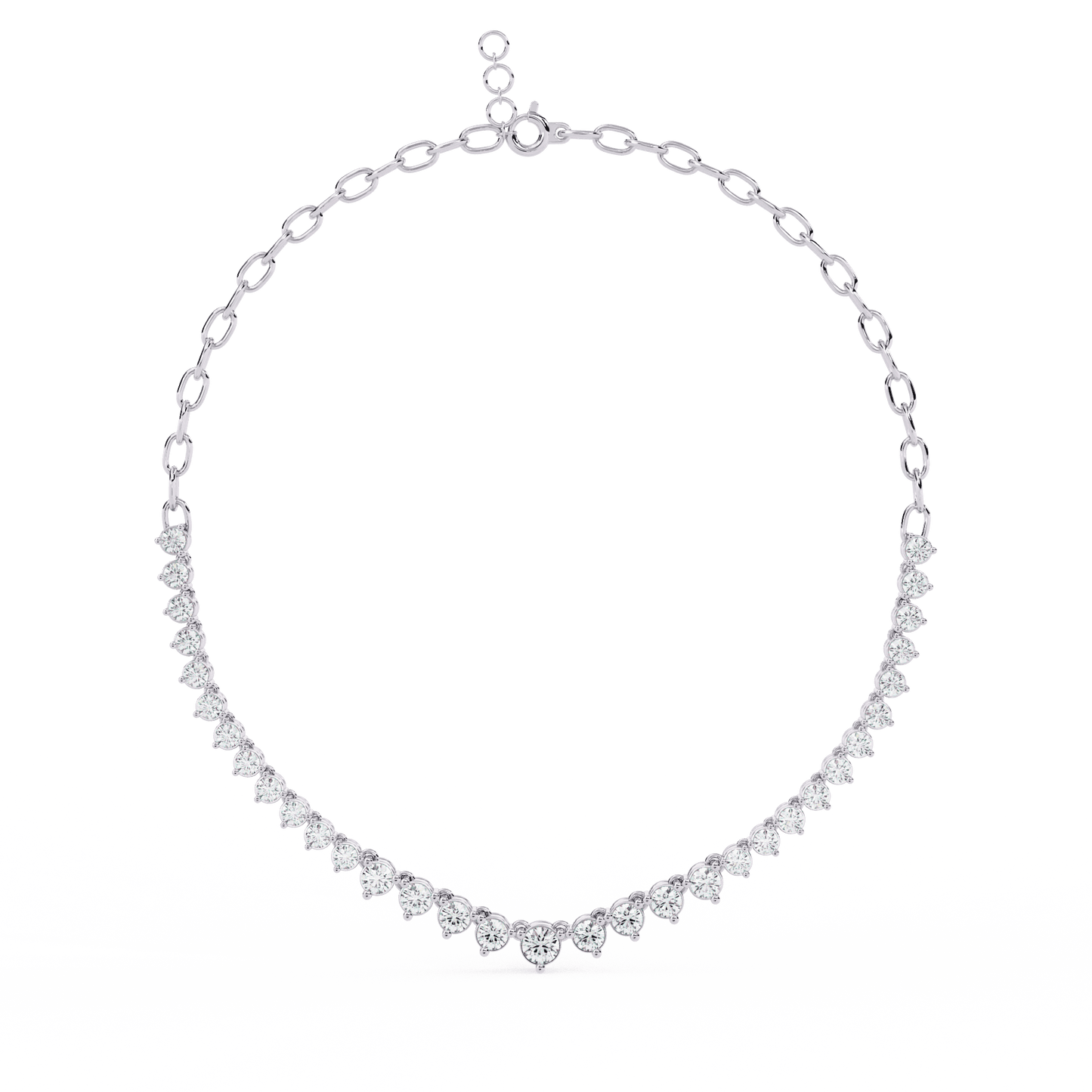 Classic Tennis Diamond Necklace
