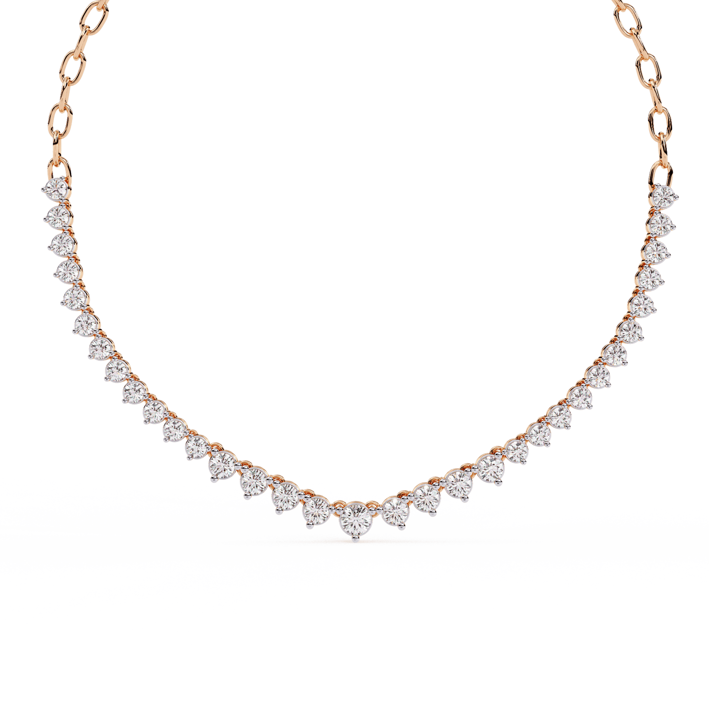 Classic Tennis Diamond Necklace