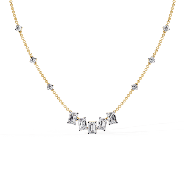 Jam up Baguette Diamond Necklace