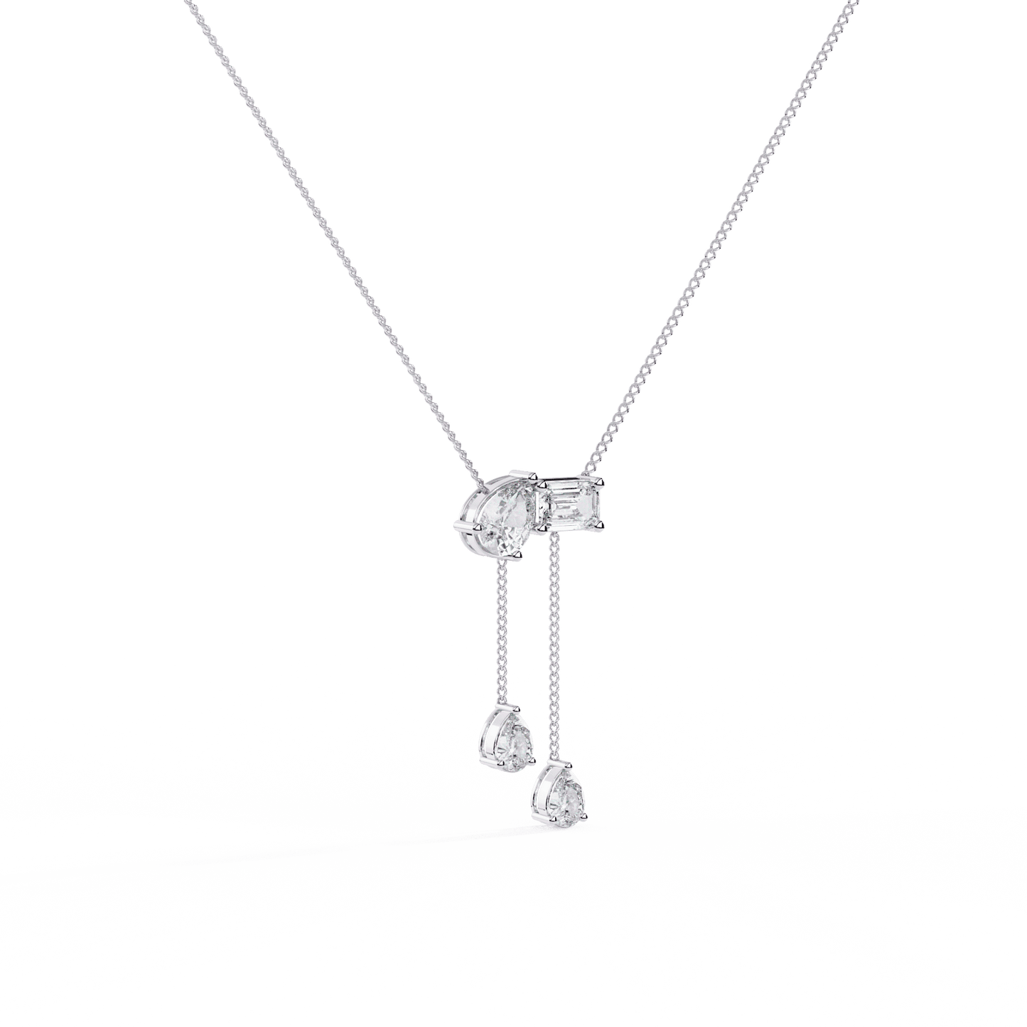 Dazzling Drops Diamond Necklace