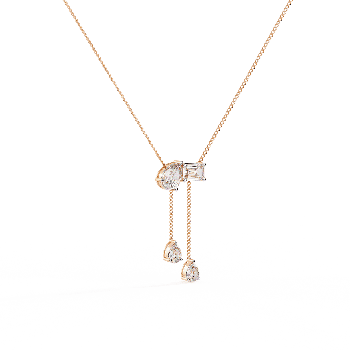 Dazzling Drops Diamond Necklace