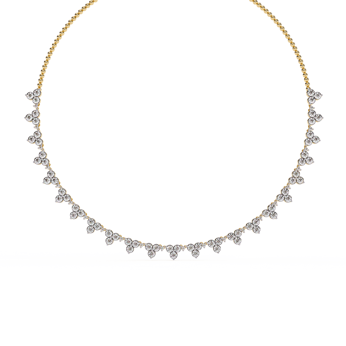 Delicate Floral Diamond Necklace