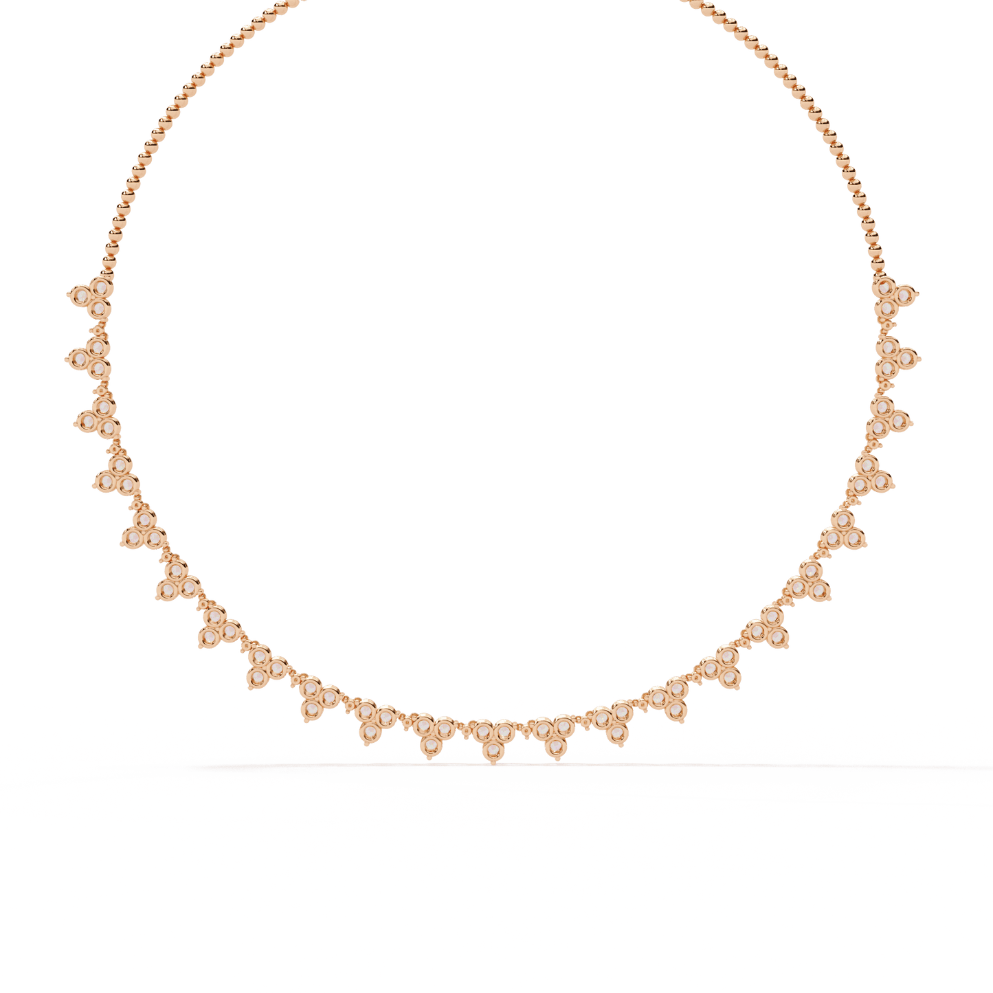 Delicate Floral Diamond Necklace