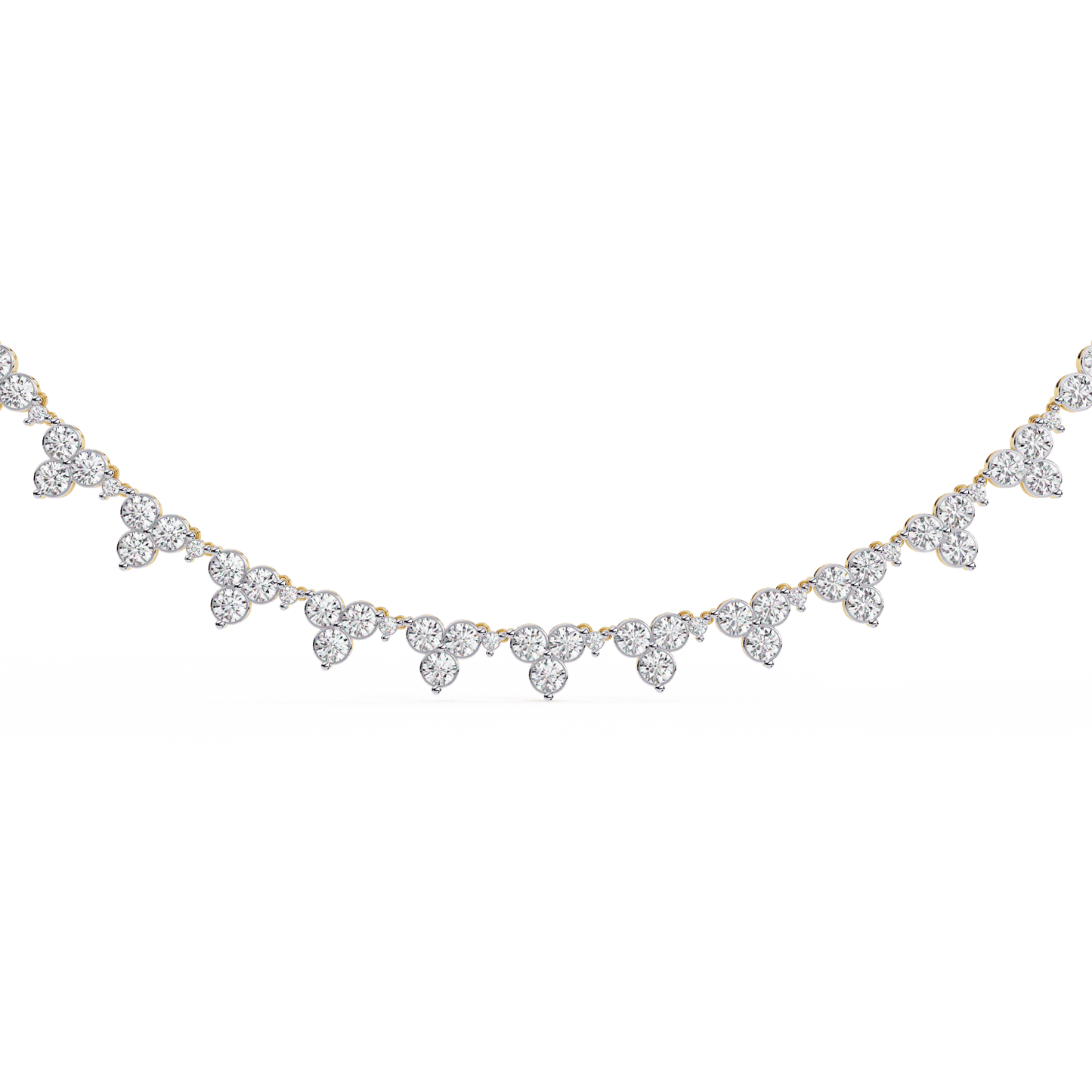Delicate Floral Diamond Necklace