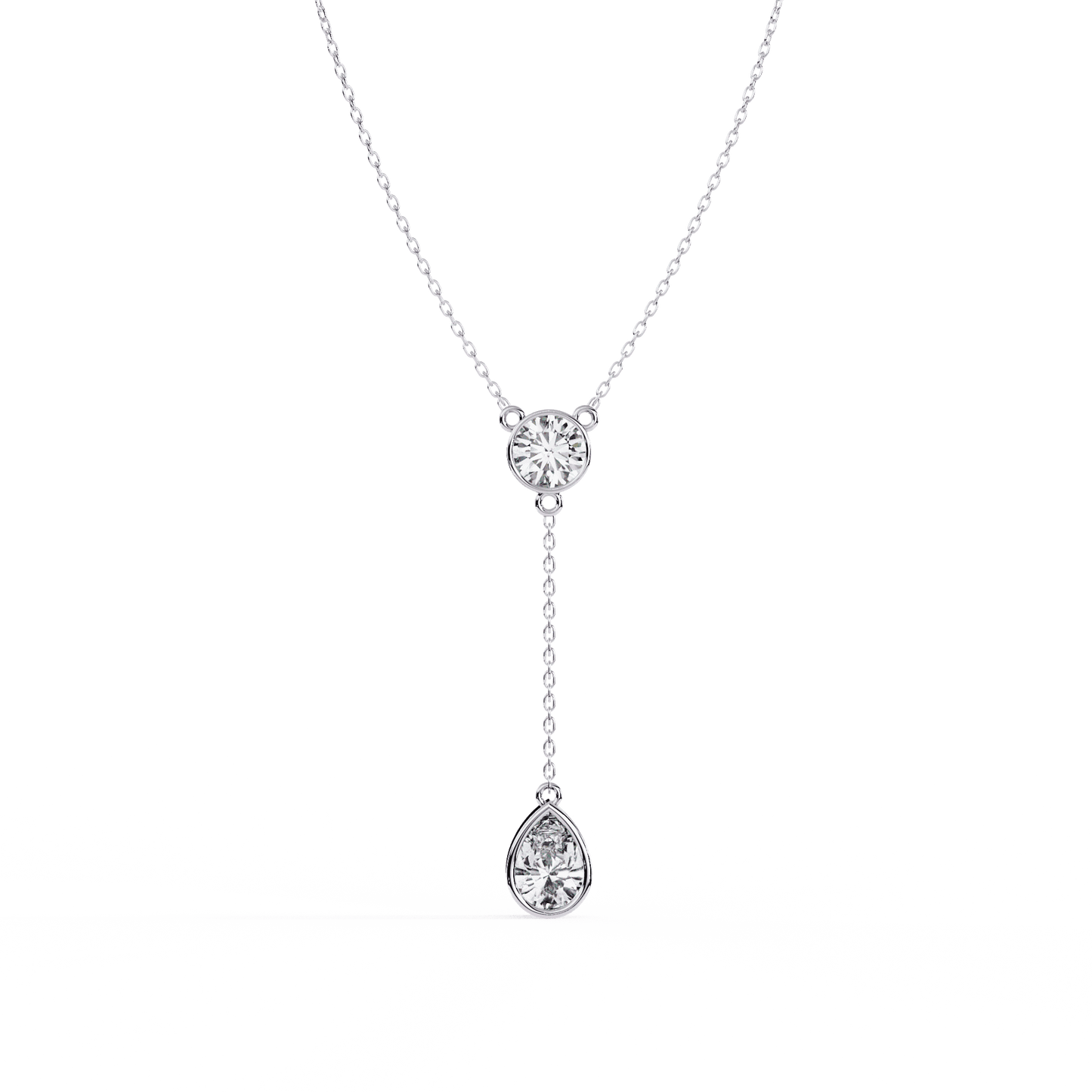 Pretty Dual Diamond Neckalce