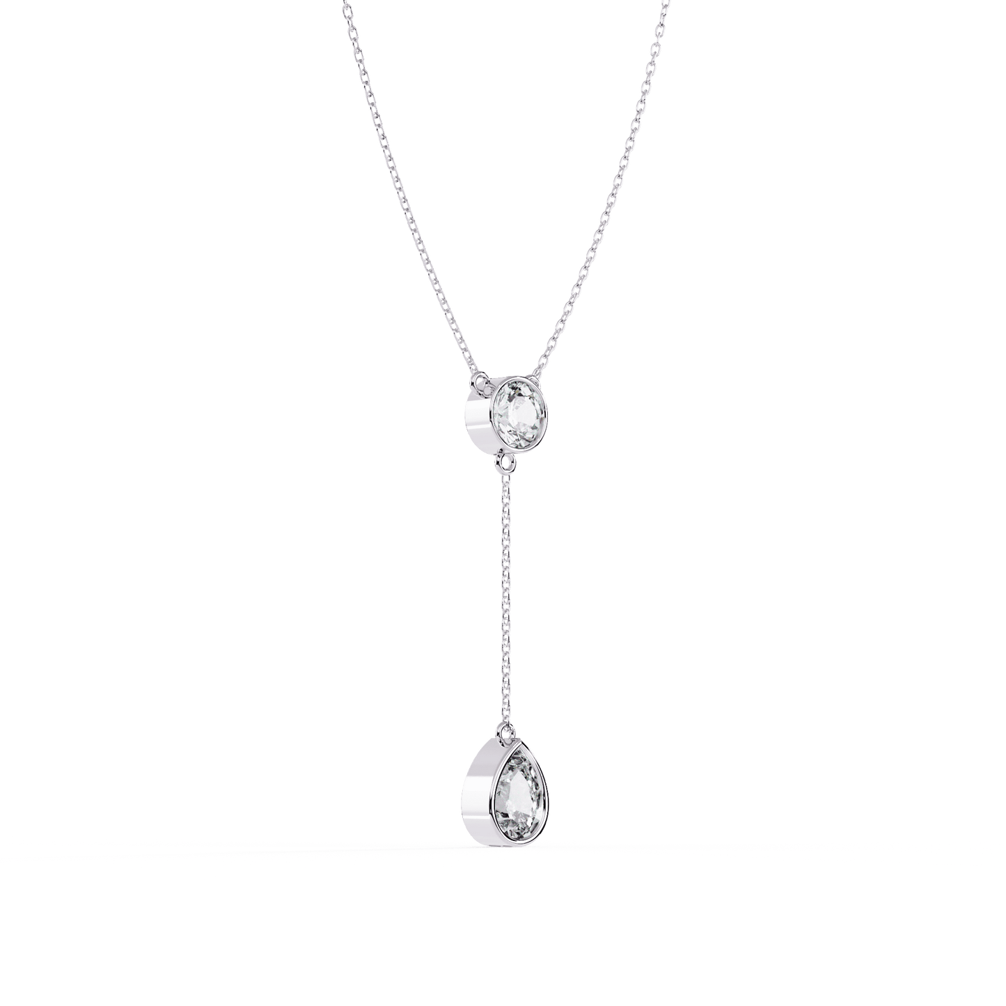 Pretty Dual Diamond Neckalce