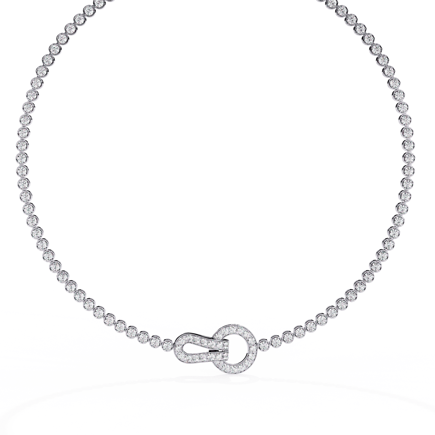 Tie a Knot Diamond Necklace