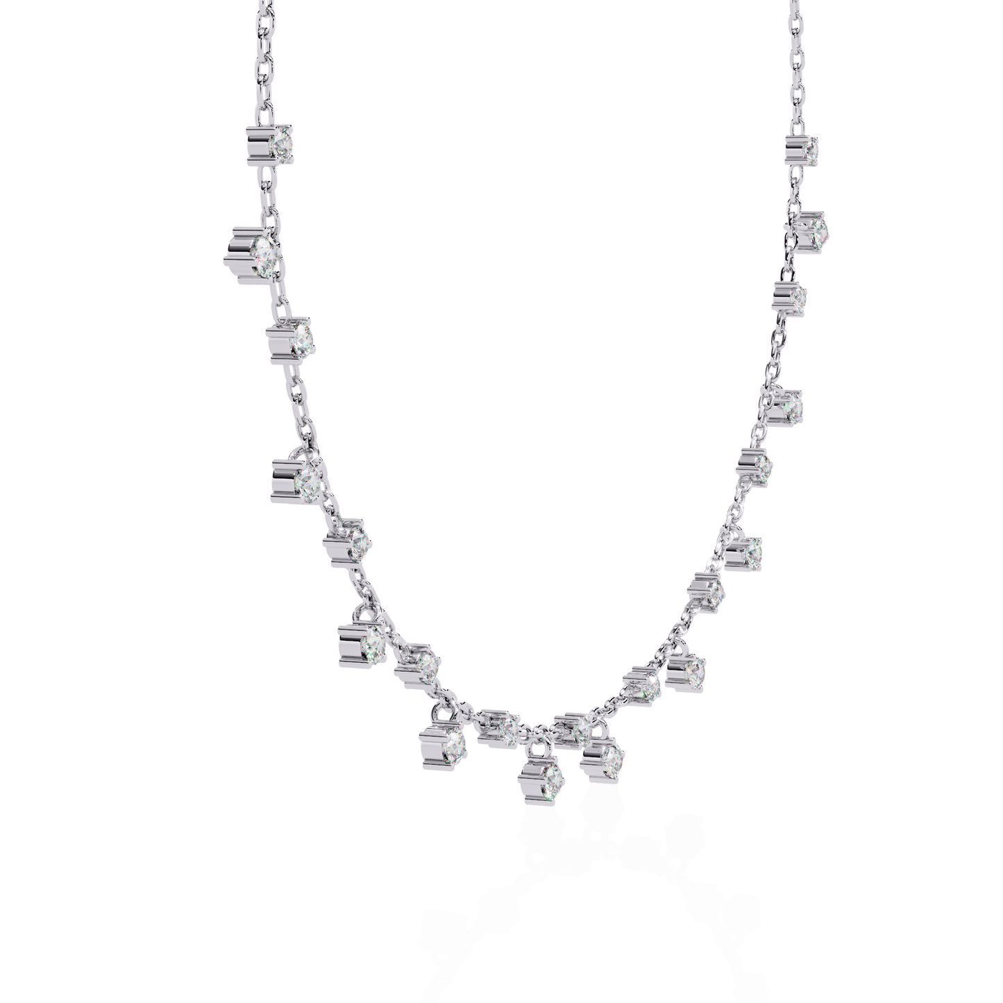 Tinsels Winkle Diamond Necklace