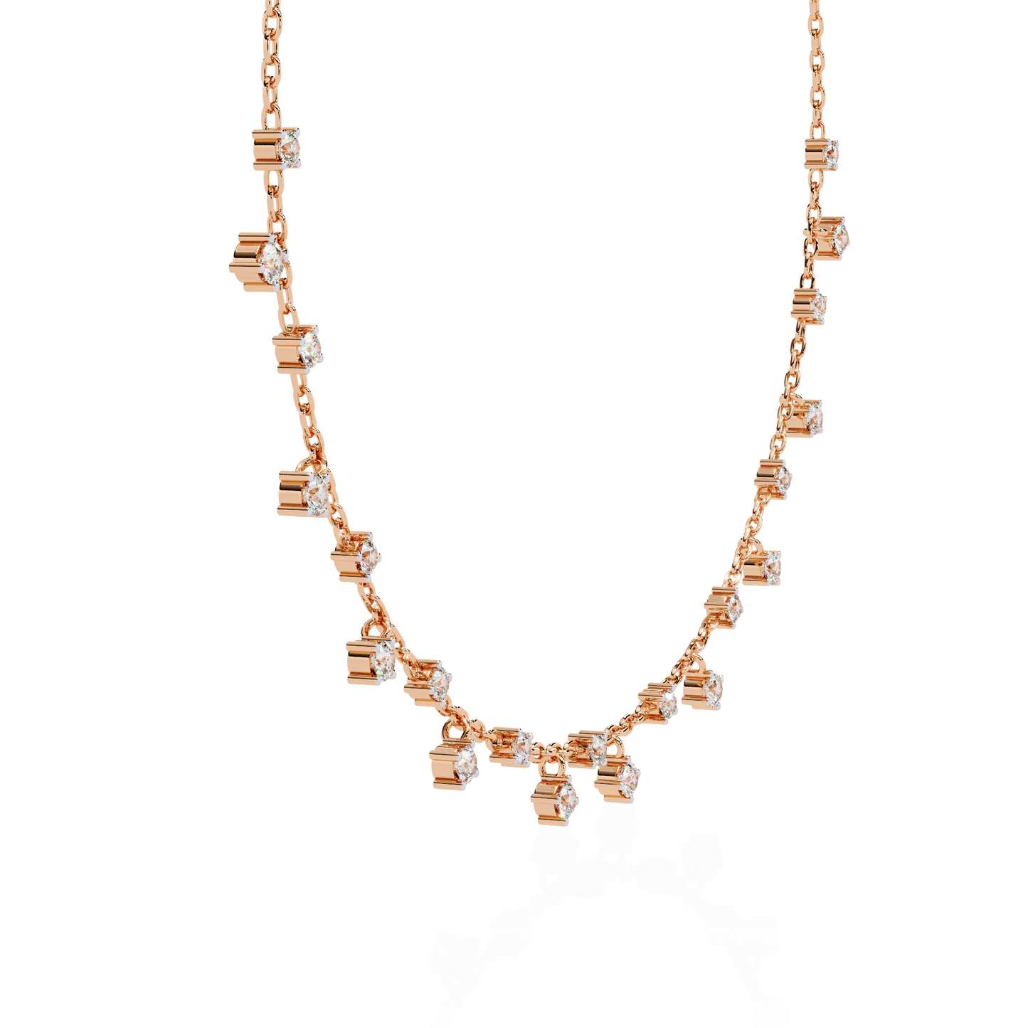 Tinsels Winkle Diamond Necklace