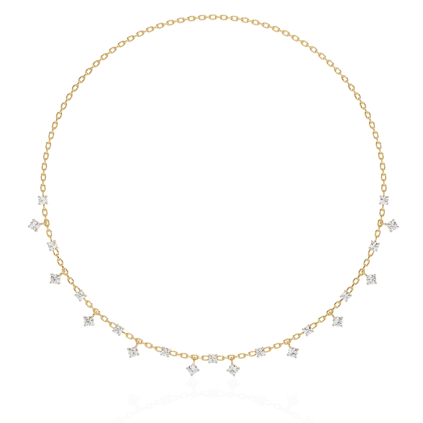 Tinsels Winkle Diamond Necklace