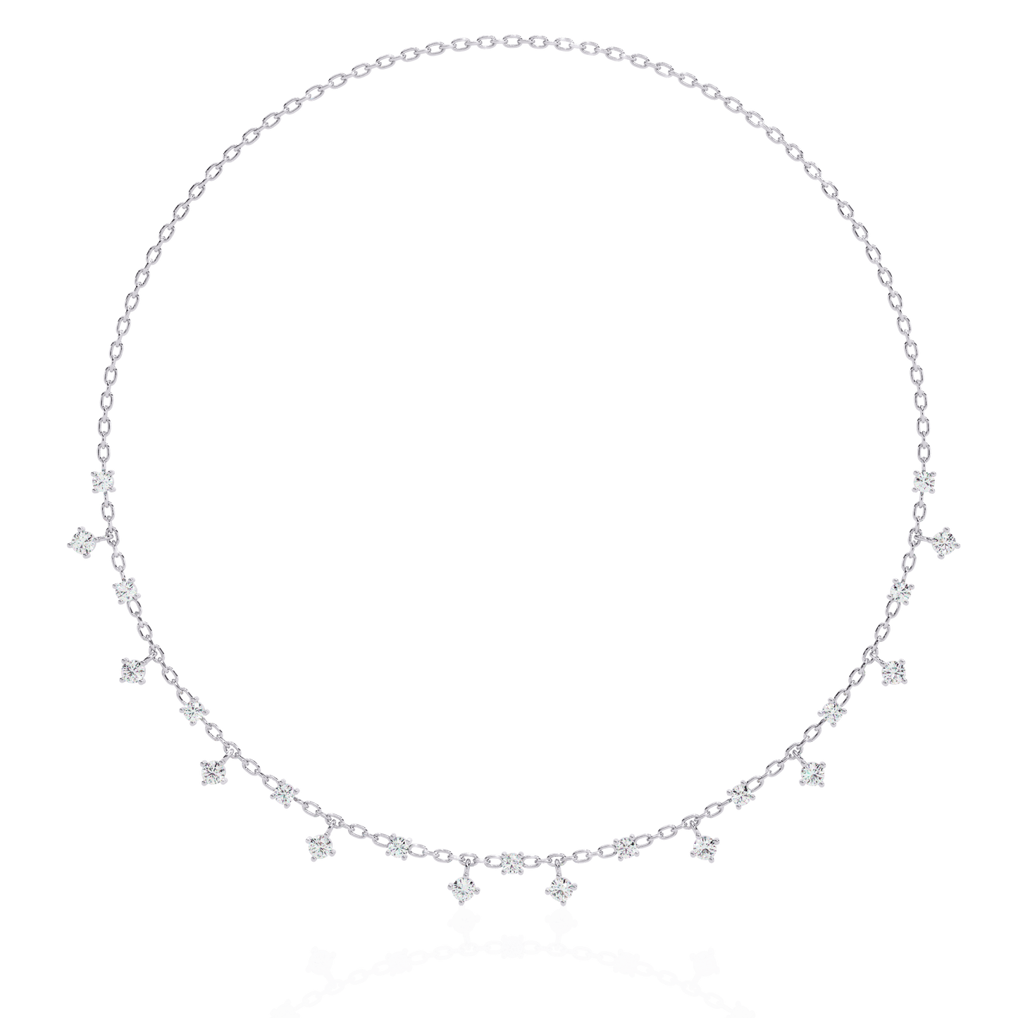 Tinsels Winkle Diamond Necklace