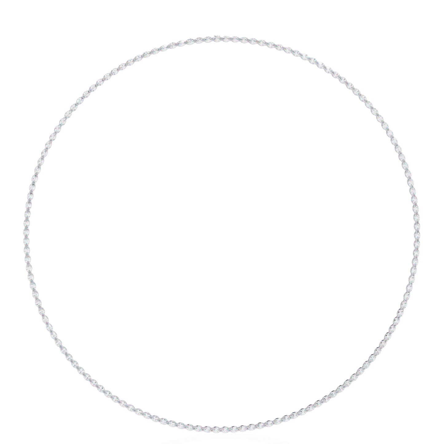 Stunning Oval Diamonds Party Necklace