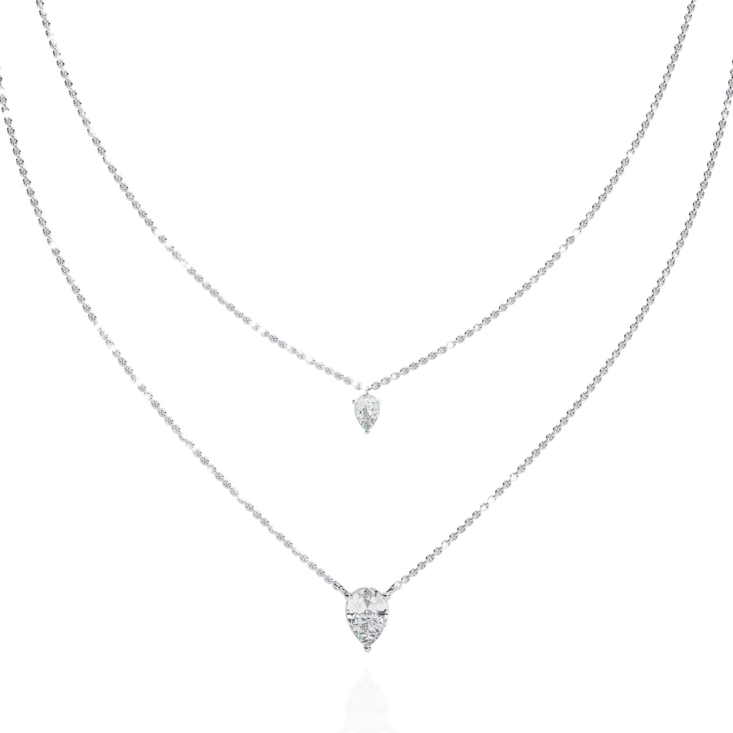 Baby Tear Drops Diamond Necklace