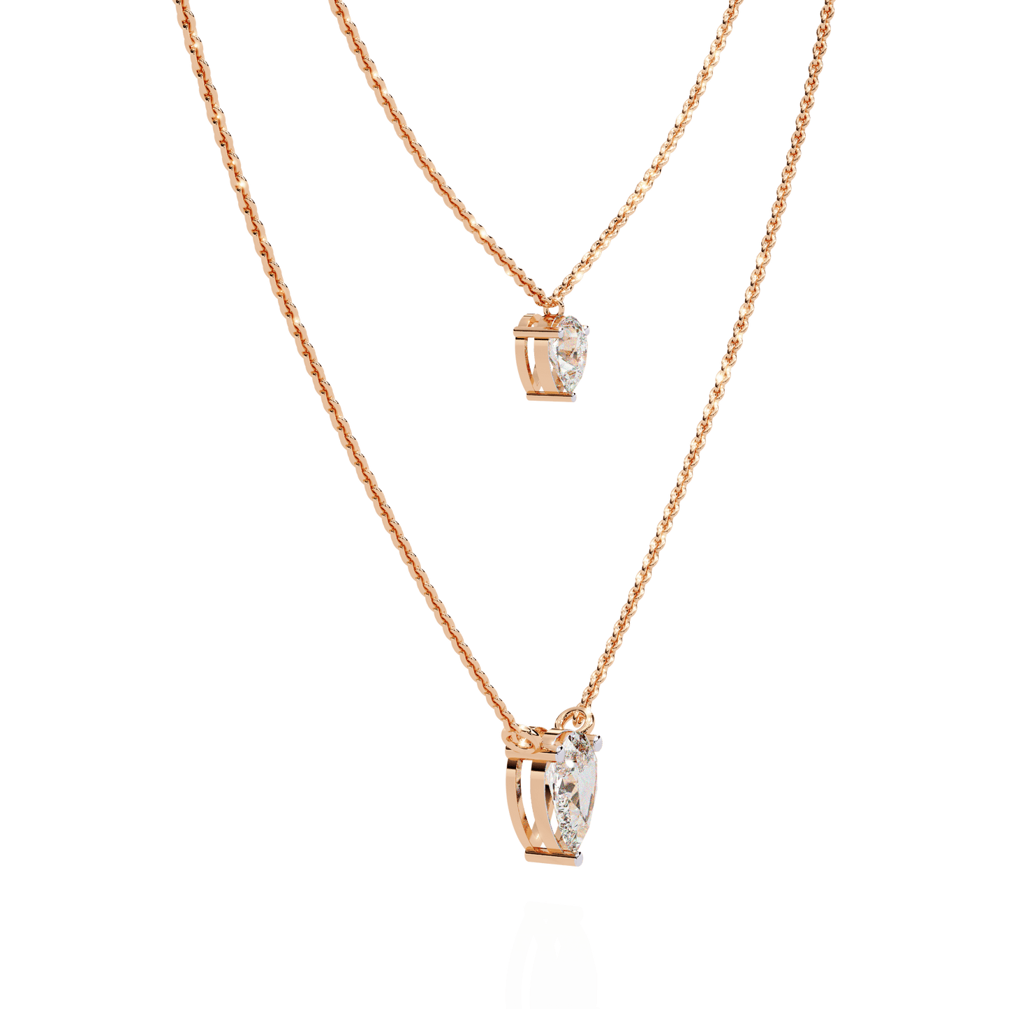 Baby Tear Drops Diamond Necklace