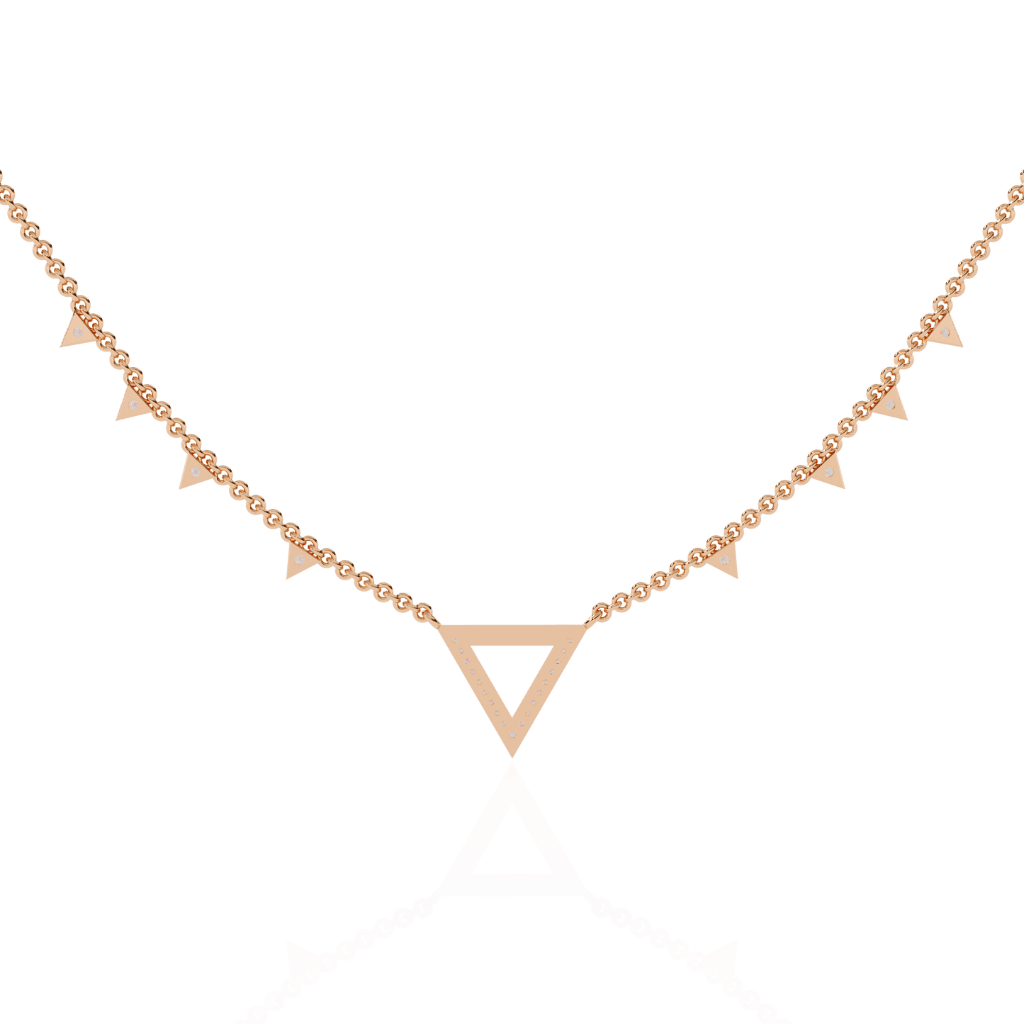 Triangles Triumph Diamond Necklace