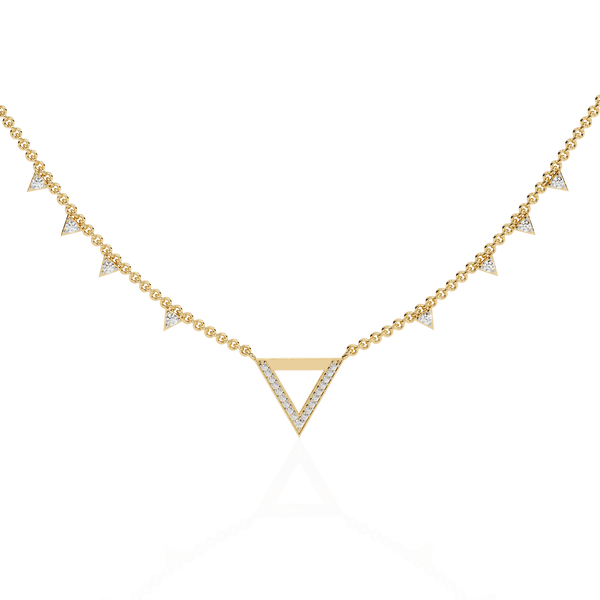 Triangles Triumph Diamond Necklace