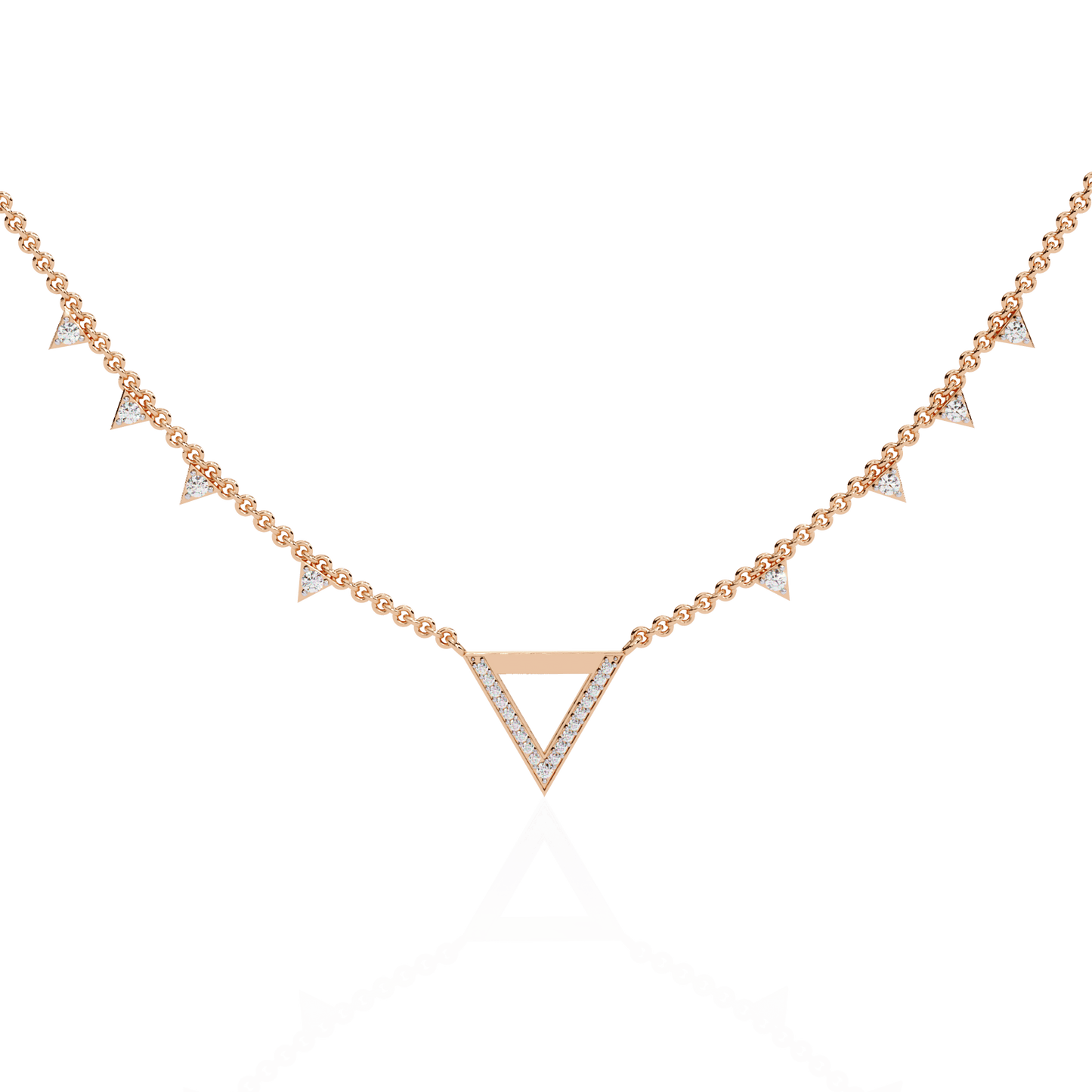 Triangles Triumph Diamond Necklace